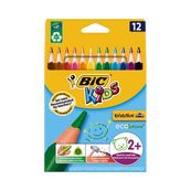 BIC Kids Evolution - 12 Crayons de couleurs triangulaires