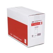 GPV - 250 Pochettes Enveloppes C4 229 x 324 mm - 90 gr - sans fenêtre - blanc - bande adhésive