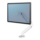 Fellowes Platinum series - Bras porte écran simple réglable -  fixation sur bureau - blanc