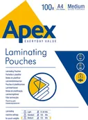 Fellowes Apex - 100 pochettes de plastification A4 (216 x 303 mm) - 125 microns 