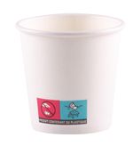 ISAP - 50 Gobelets carton kraft - Taille 6.2 cm - hauteur 6 cm - 12 cl - jetable