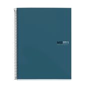 THE ORIGINAL NOTEBOOK, couverture rigide, A5, quadrillage 5x5 mm, 80 feuilles de 1 couleurs, Miquelrius, Océan.