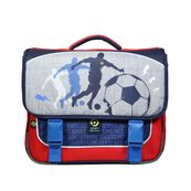 Cartable Ligue 1 38 cm - 2 compartiments - gris - Bagtrotter