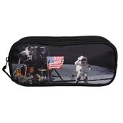 Trousse rectangulaire Nasa - 2 compartiments - noir - Bagtrotter