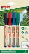 Edding EcoLine 28 - 4 Marqueurs effaçables - couleurs assorties