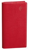 Agenda de poche Equology Italnote recyclé avec répertoire - 1 semaine sur 2 pages - 8,8 x 17 cm - rouge - Quo Vadis