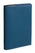 Agenda Soho Ministre Prestige avec répertoire - 1 semaine sur 2 pages - 16 x 24 cm - bleu acier - Quo Vadis