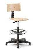 Chaise haute technique en bois rumba