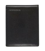 Maverick - Portefeuille à 2 volets anti-piratage avec porte-cartes amovible - cuir noir