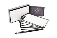 Rocketbook Cloud cards - 40 Fiches connectées et réutilisables - 7,5 x 12,5 cm - contour noir