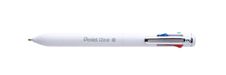 Pentel iZee - Stylo à bille 4 couleurs corps blanc - noir, rouge, bleu, vert - 0,7 mm