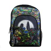 Sac à dos maternelle Tortues Ninja - 37 cm - 1 compartiment - noir - Bagtrotter