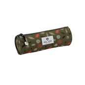 Trousse ronde Dino Kaki - 1 compartiment - dinosaure - Pol Fox