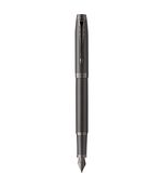 Styo plume monochrome Parker IM - Gris acier - plume fine - encre bleue
