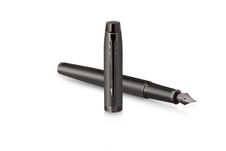Parker IM Monochrome - Stylo plume gris acier - pointe moyenne
