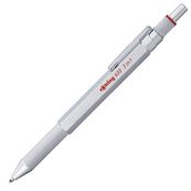 Rotring 600 - Stylo 3 en 1 : porte-mines et stylo à bille noir et rouge - argent