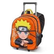 Naruto Chikara - Sac à dos à roulettes 3D - 1 compartiment - Karactermania