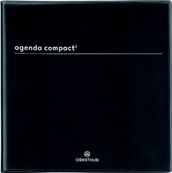 Agenda Boréal Compact² - 1 semaine sur 2 pages - 16,5 x 16,5 cm - noir - Oberthur