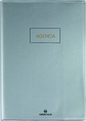 Agenda Cirrus - 1 jour par page - 15 x 21,6 cm - gris clair - Oberthur