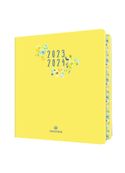 Agenda à élastique Tivoli 16 poche - 1 semaine sur 2 pages - jaune - Oberthur