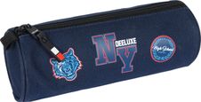 Trousse ronde Deeluxe Primaire - 1 compartiment - marine chine - Oberthur