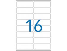 Apli Agipa - 1600 Étiquettes 100% recyclées blanches multi-usages - 99,1 x 33,9 mm - coins arrondis - compatibles avec mon timbre en ligne - réf 102647