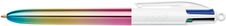 BIC 4 Couleurs Shine Gradient - Stylo à bille 4 couleurs - pastel irisé