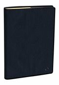 Agenda Marlow President Prestige avec répertoire - 1 semaine sur 2 pages - 21 x 27 cm - bleu nuit - Quo Vadis