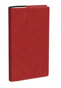 Agenda à spirale Marlow Italnote avec répertoire - 1 semaine sur 2 pages - 8,8 x 17 cm - bordeaux - Quo Vadis
