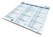 Quo Vadis - Calendrier origami 3 mois par face - 35 x 43 cm