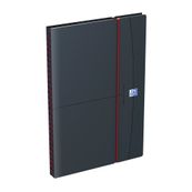 Agenda à élastique Office - 1 semaine sur 2 pages - 16 x 24 cm - gris/rouge - Oxford