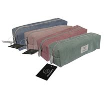 Trousse carrée Velvet - 1 compartiment - disponible dans différentes couleurs - Exacompta
