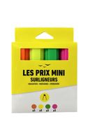 Les Prix Mini - Pack de 4 surligneurs - couleurs assorties