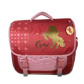 Cartable Cybel Phileas - 38 cm - 2 compartiments - rose - Bagtrotter