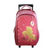 Sac à dos à roulettes Cybel - 2 compartiments - rose - Bagtrotter