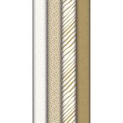 Clairefontaine - Papier - white & gold - Roll (70 cm x 5 m) - 70 g/m² - papier kraft recyclé (pack de 20)