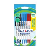 Paper Mate Kilometrico - 8 Stylos à bille - pointe moyenne de 1 mm - couleurs assorties