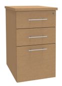 Caisson HT bureau - steely/stelly manager - Profondeur 60 cm - hetre - top hetre 