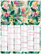 Calendrier Poster or - 6 mois par face - 21 x 26,5 cm - Oberthur