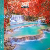 Calendrier mensuel 30x30 cm - 16 mois - Cascades