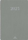 Agenda spiralé Galway - 1 semaine sur 2 pages - 19 x 24,5 cm - olive - Oberthur