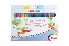 Pentel Arts - Boite de 12 feutres de coloriage - encre ultra-lavable SCS2E-24