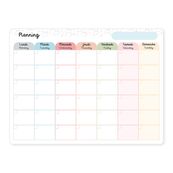 Planning mensuel magnétique - 30 x 40 cmc - Multicolore - Viquel