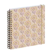 Agenda de bureau spiralé Color Design - 1 semaine sur 2 pages - 15 x 17 cm - tournesols - Exacompta