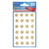 Avery - 24 stickers en sachet - 160x83x1 - étoiles dorées
