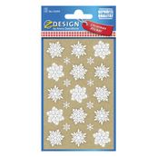 Avery - 30 stickers en sachet - 160x83x1 - flocons de neige