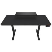 Bureau  Cougar E-Star 140 - Bureau gaming assis/debout - réglage électrique - L140 cm - noir