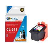 Cartouche compatible Canon CL-511 - cyan, magenta,jaune - G&G