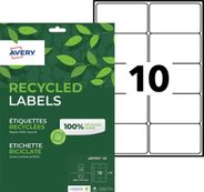 Avery - 150 Étiquettes recyclées blanches - 99,1 x 57 mm - Impression laser ou jet d'encre - réf LR7173-15