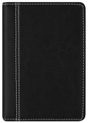 Agenda de poche spiralé Delta Palermo - 1 semaine sur 2 pages - 8 x 12 cm - noir - Brepols